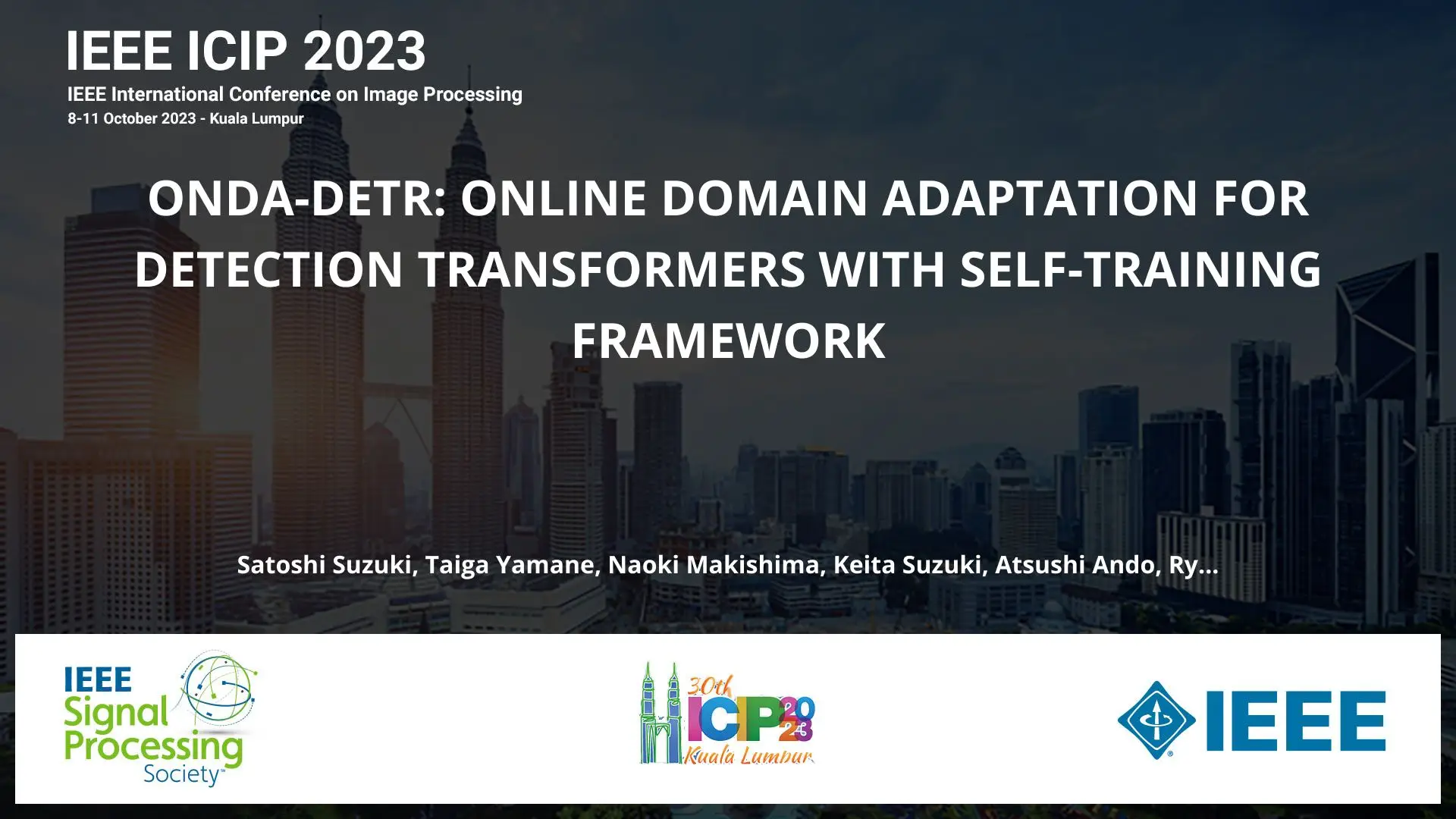 ONDA-DETR: ONLINE DOMAIN ADAPTATION FOR DETECTION TRANSFORMERS WITH SELF-TRAINING FRAMEWORK