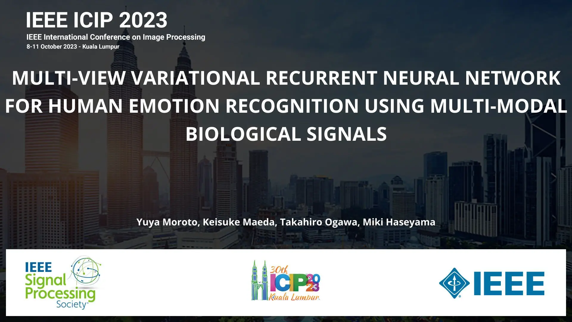 MULTI-VIEW VARIATIONAL RECURRENT NEURAL NETWORK FOR HUMAN EMOTION RECOGNITION USING MULTI-MODAL BIOLOGICAL SIGNALS