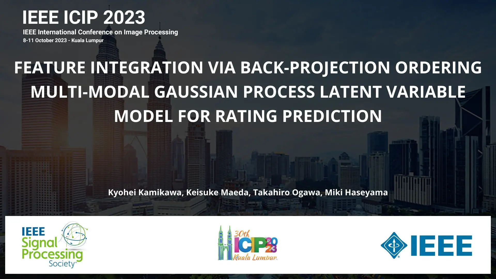 FEATURE INTEGRATION VIA BACK-PROJECTION ORDERING MULTI-MODAL GAUSSIAN PROCESS LATENT VARIABLE MODEL FOR RATING PREDICTION