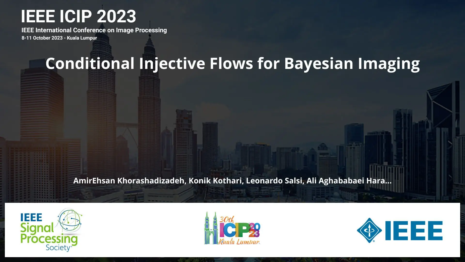 Conditional Injective Flows for Bayesian Imaging