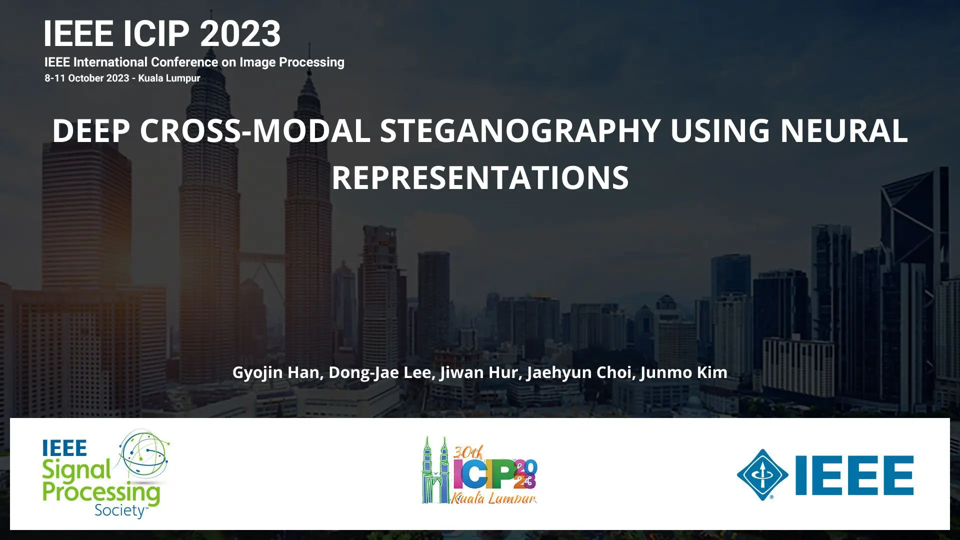 DEEP CROSS-MODAL STEGANOGRAPHY USING NEURAL REPRESENTATIONS