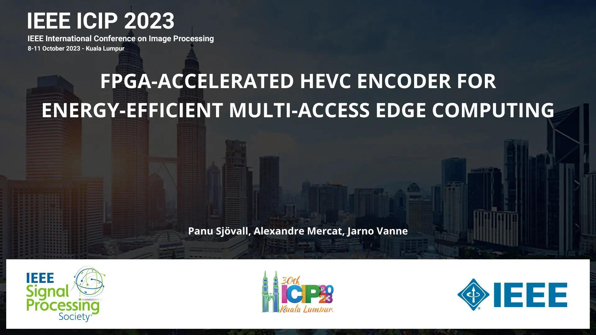 FPGA-ACCELERATED HEVC ENCODER FOR ENERGY-EFFICIENT MULTI-ACCESS EDGE COMPUTING