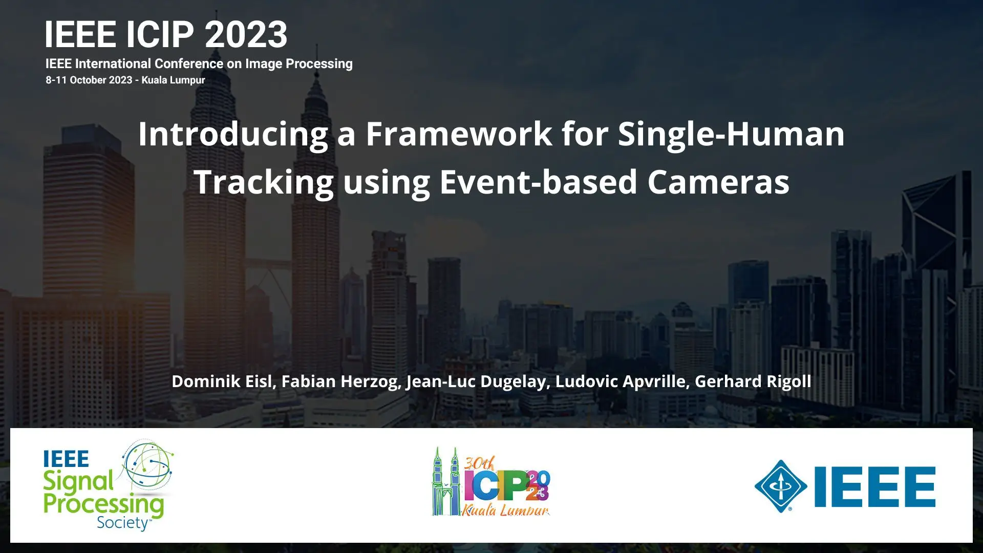 Introducing a Framework for Single-Human Tracking using Event-based Cameras