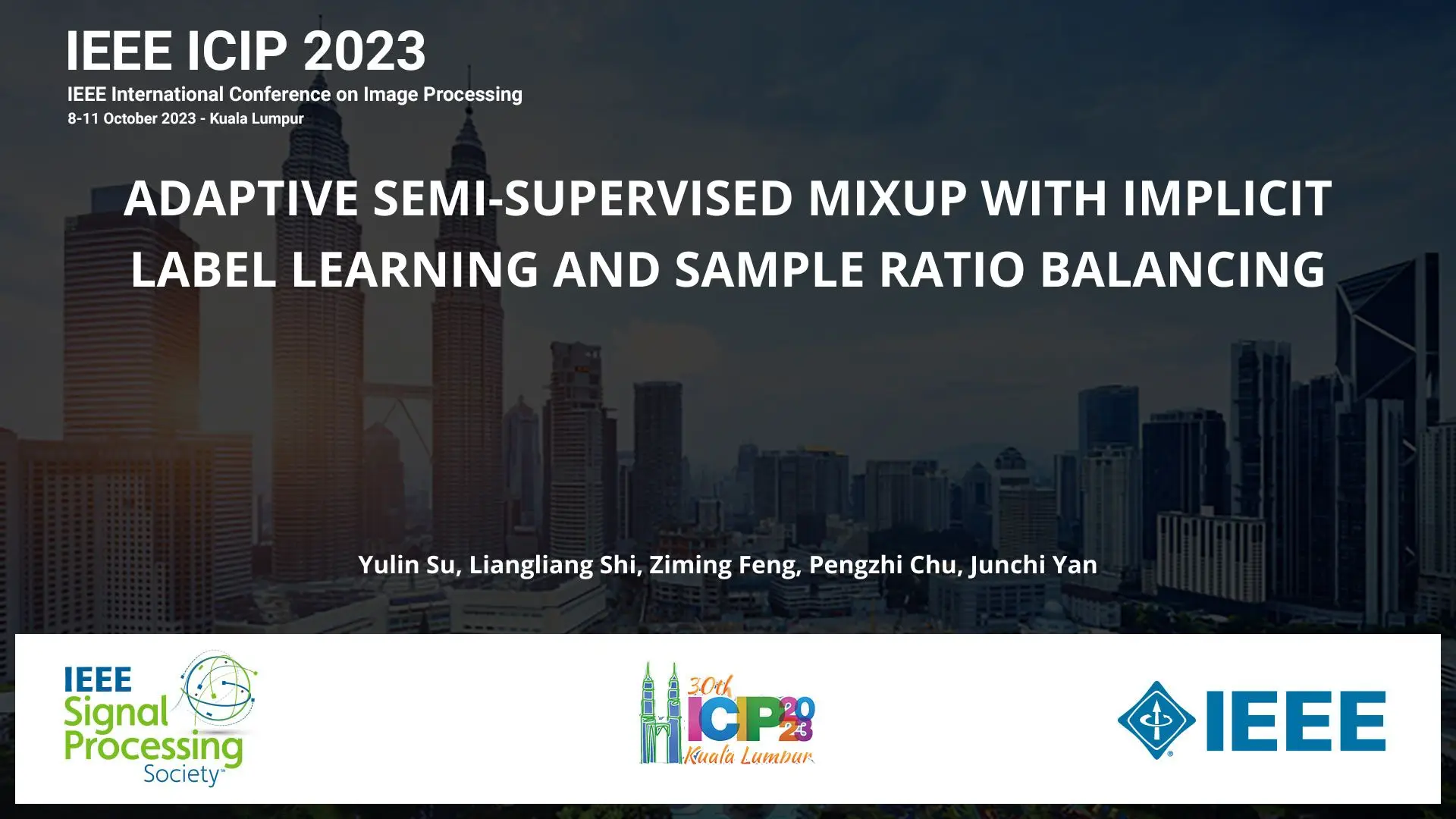 ADAPTIVE SEMI-SUPERVISED MIXUP WITH IMPLICIT LABEL LEARNING AND SAMPLE RATIO BALANCING