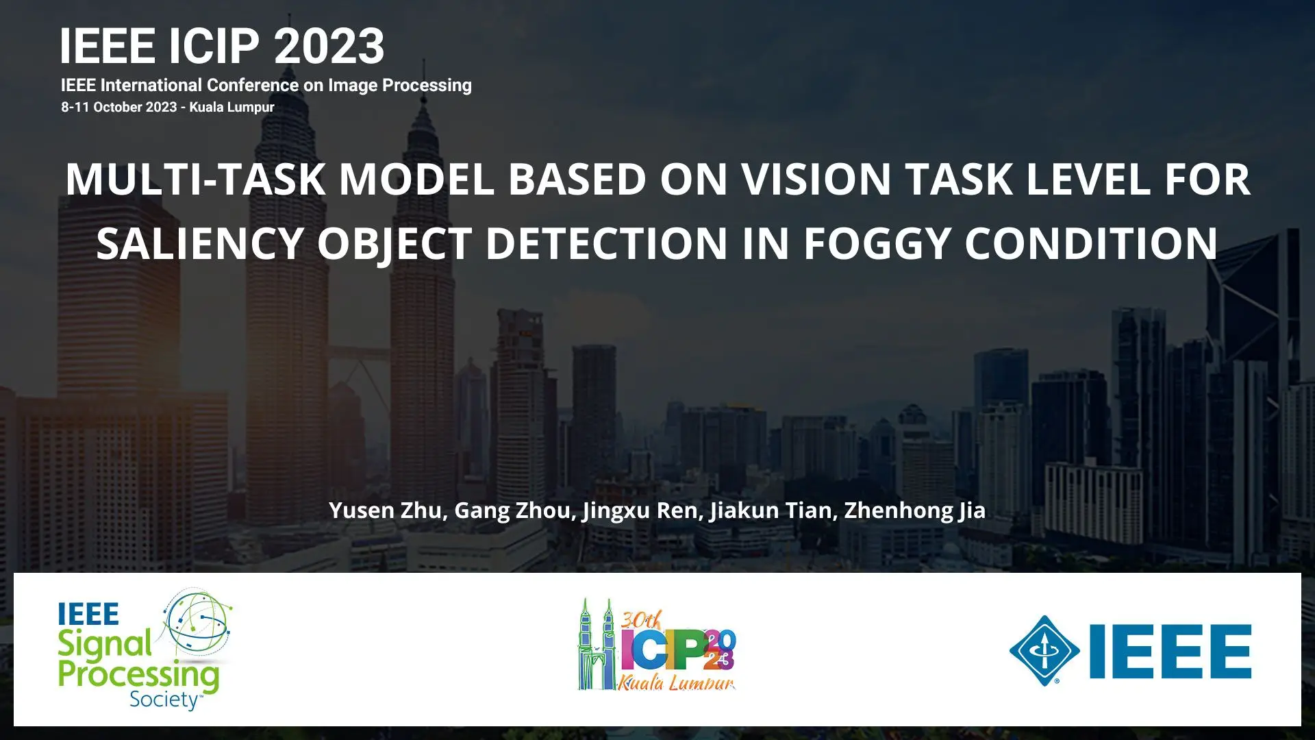 MULTI-TASK MODEL BASED ON VISION TASK LEVEL FOR SALIENCY OBJECT DETECTION IN FOGGY CONDITION