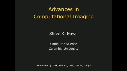 Advances in Computational Imaging