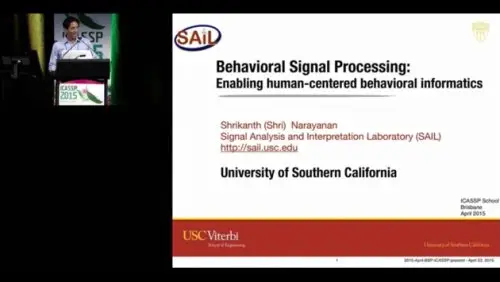 Behavioral Signal Processing:  Enabling human-centered behavioral informatics