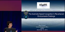 ASRU 2015 Automatic Speech Recognition In Reverberant Environments Challenge