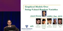 ASRU 2015 Graphical Models Over String-Valued Random Variables