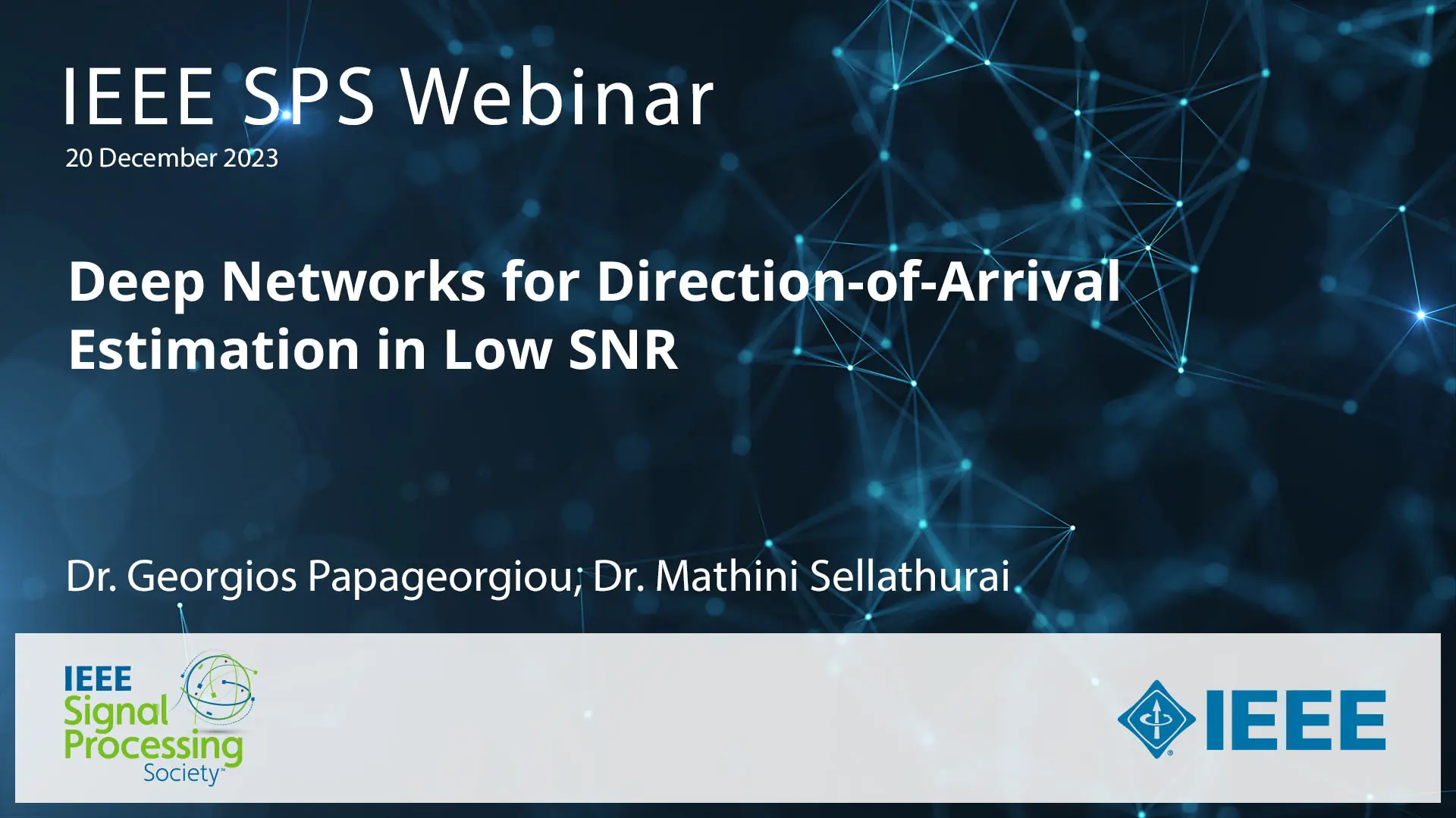 Slides for: Deep Networks for Direction-of-Arrival Estimation in Low SNR