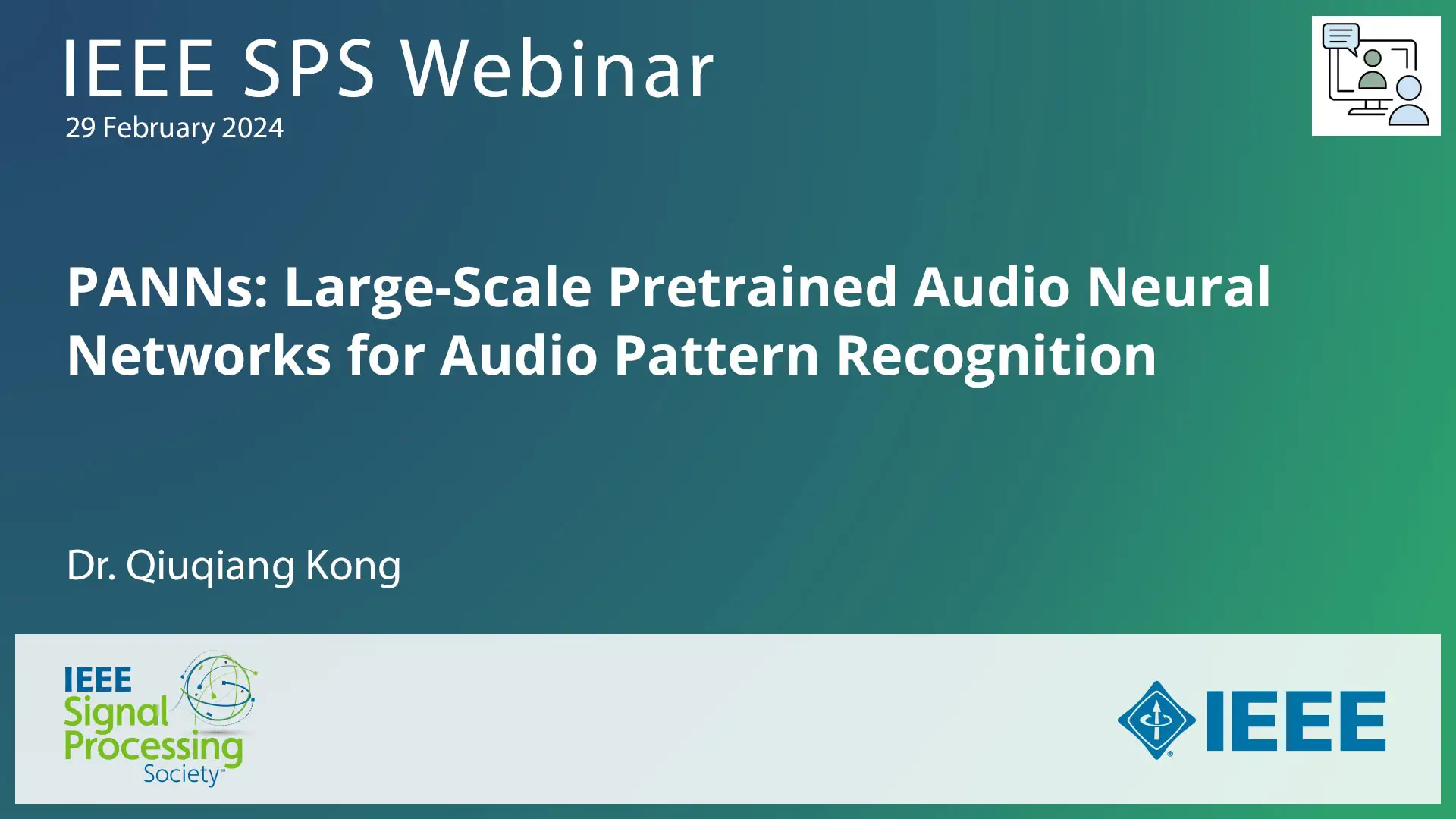 (Slides) Large-Scale Pretrained Audio Neural Networks for Audio Pattern Recognition