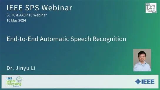 End-to-End Automatic Speech Recognition