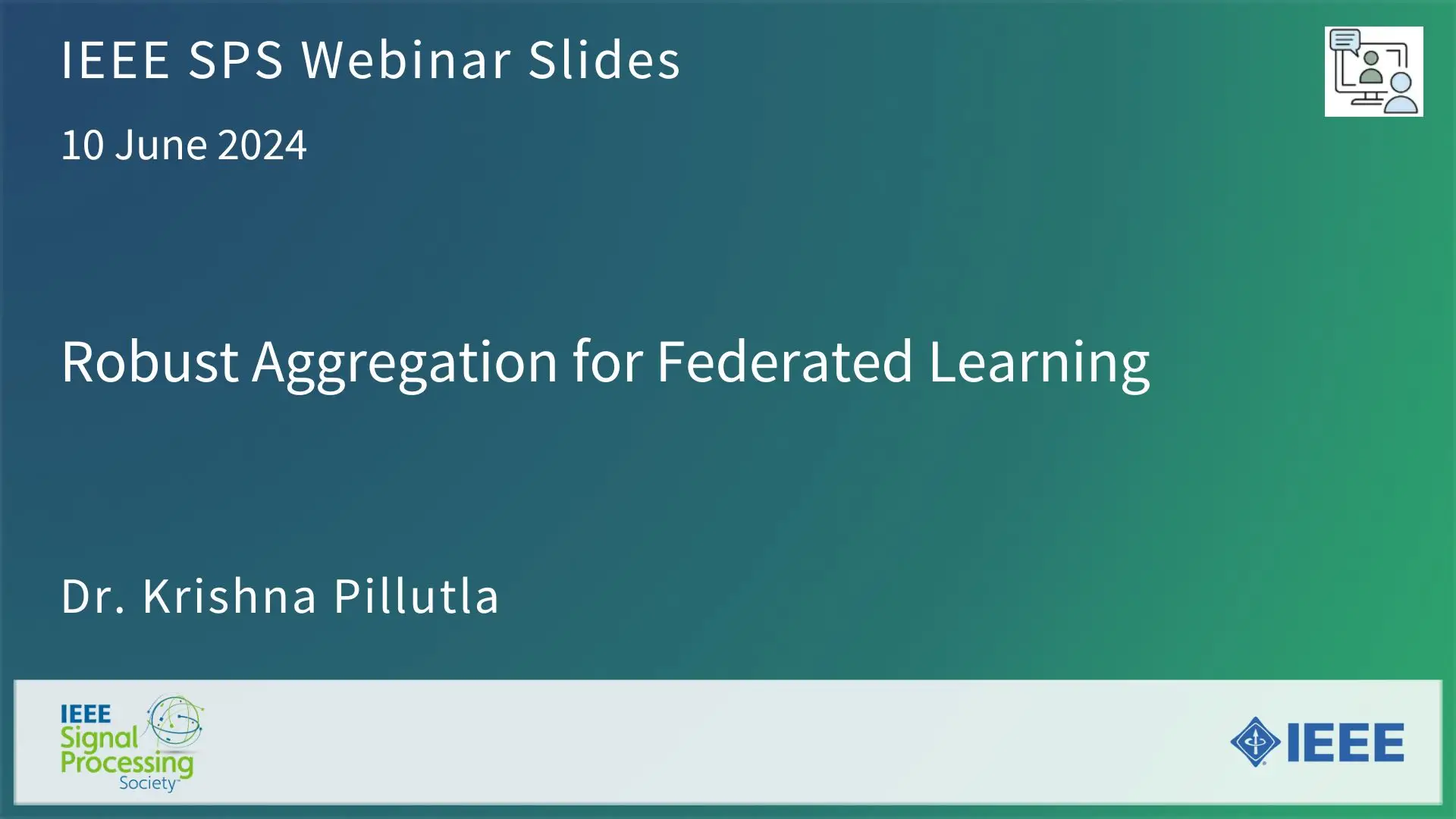 Slides: Robust Aggregation for Federated Learning