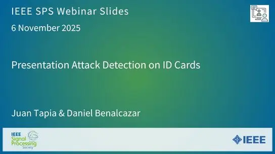 Webinar: Iris Liveness Detection Using a Cascade of Dedicated Deep ...