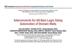 Interconnects for All-Spin Logic Using Automotion of Domain Walls