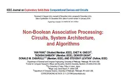Non-Boolean Associative Processing- Circuits, System Architecture, and Algorithms