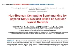 Non-Boolean Computing Benchmarking for Beyond-CMOS Devices Based on Cellular Neural Network