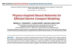 Physics-Inspired Neural Networks for Efficient Device Compact Modeling
