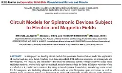 Circuit Models for Spintronic Devices Subjectto Electric and Magnetic Fields