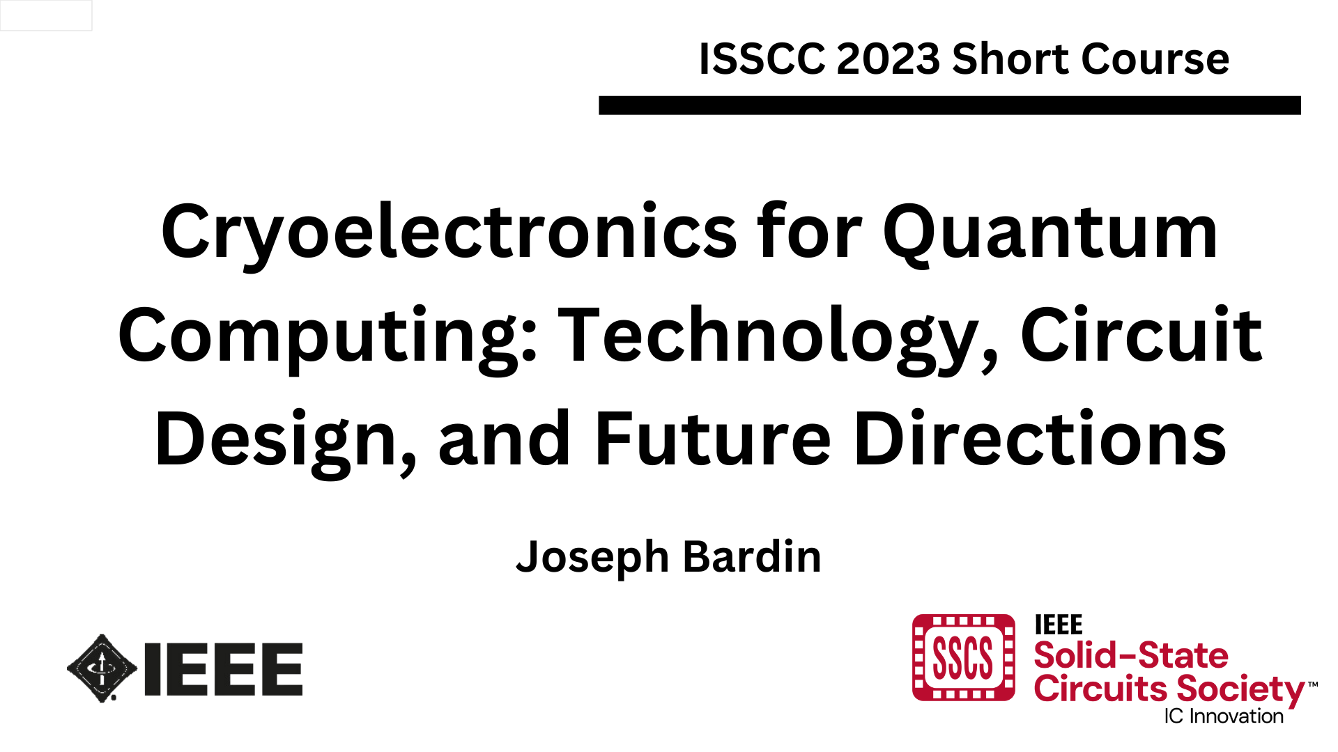 Emerging Data Converter Concepts Slides | SSCS | Solid State Circuits