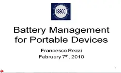 Battery Management for Portable Devices Video