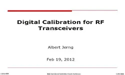 Digital Calibration for RF Transceivers Slides