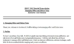 Managing Offset and Flicker Noise Transcript