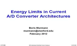 Energy Limits in Current AD Converter Architectures Slides