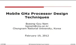 Mobile GHz Processor Design Techniques Slides