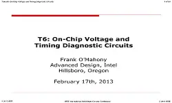 On Chip Voltage and Timing Diagnostic Circuits Slides