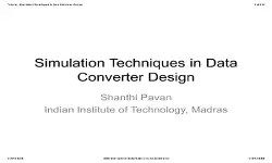 Simulation Techniques for Data Converter Design Slides