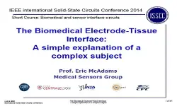 The Biomedical-Electrode Tissue Interface: A Simple Explanation of a Complex Subject Slides