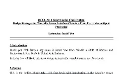 Design Strategies for Wearable Sensor Interface Circuits Transcript