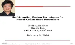 Self-Adapting Design Techniques for Power Constrained Processors Video