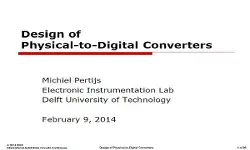 Design of Physical-to-Digital Converters Slides