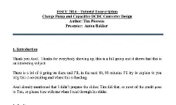 Charge Pump and Capacitive DCDC Converter Design Transcript