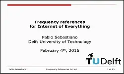 Frequency references for Internet of Everything Video