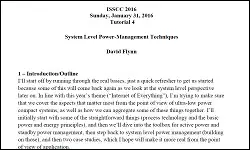 System Level Power-Management Techniques Transcript