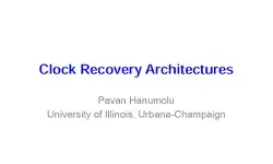 Clock Recovery Architectures Slides