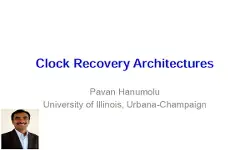 Clock Recovery Architectures Video