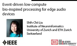 Event-driven low-compute bio-inspired processing for edge audio devices video