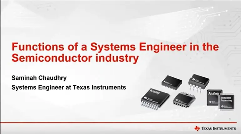 Functions of a Systems Engineer in the Semiconductor industry