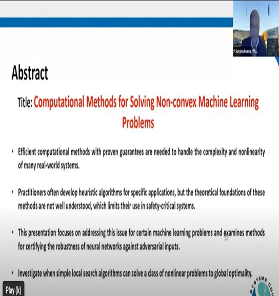 Computational Methods for Solving Non-convex Machine Learning Problems