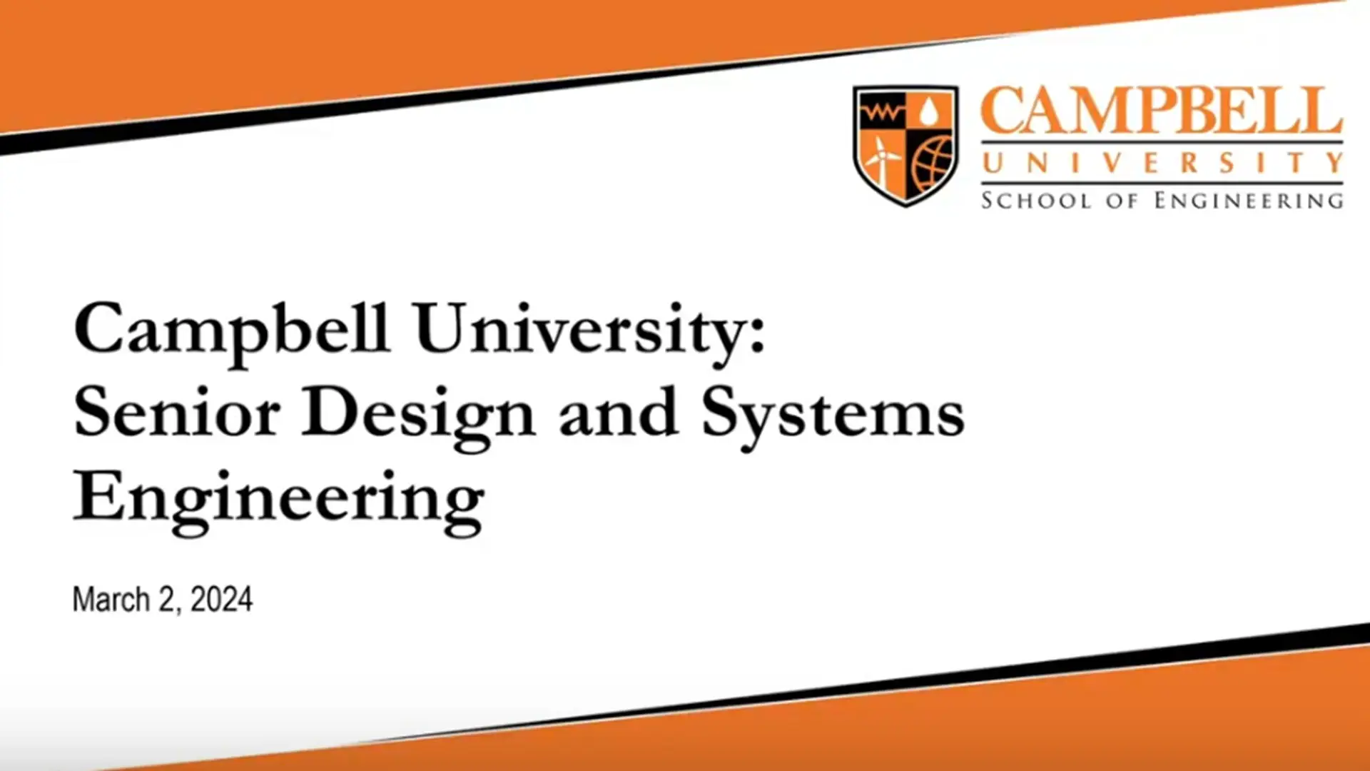 Campbell University: Senior Design and Systems Engineering