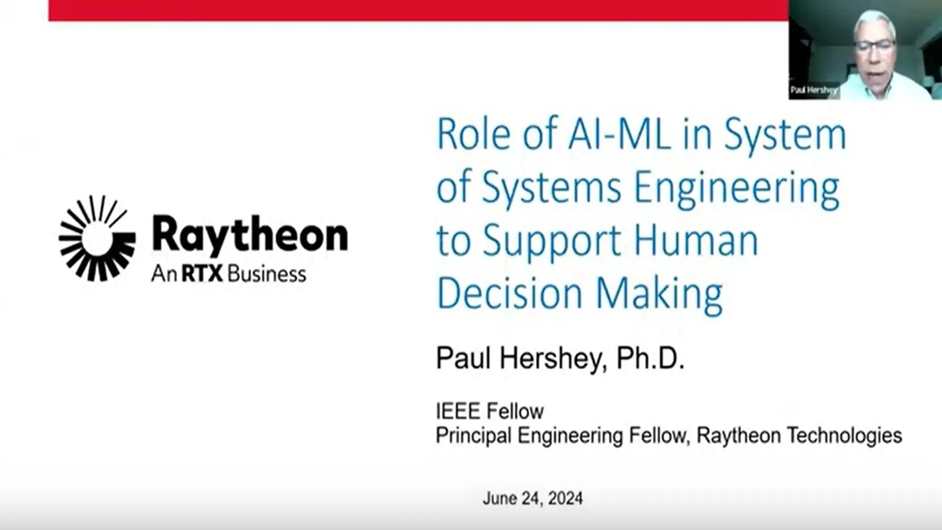 Role of AI/ML in Systems Engineering to Support Human Decision Making