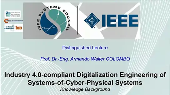 Industry 4.0-compliant Digitalization Engineering of Systems-of-Industrial Cyber-Physical Systems. Knowledge Background (video)