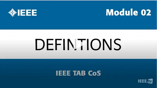 Module 02 - Definitions - TAB CoS