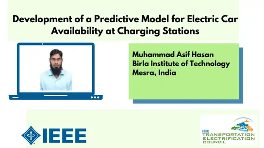 Development of a Predictive Model for Electric Car Availability at Charging Stations Video