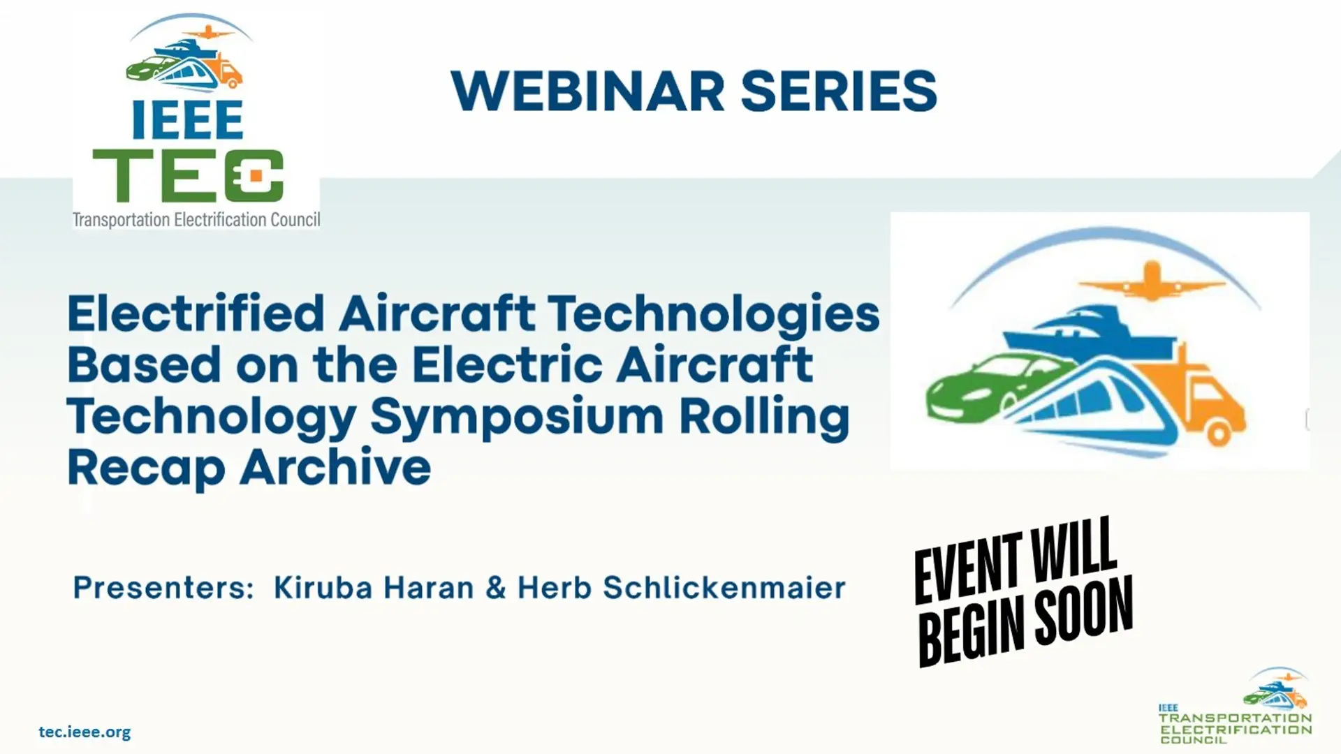 Electrified Aircraft Technologies Based on the Electric Aircraft Technology Symposium Rolling Recap Archive Webinar Slides