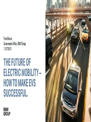 Video - The Future of Electric Mobility - How to Make EVS Successful